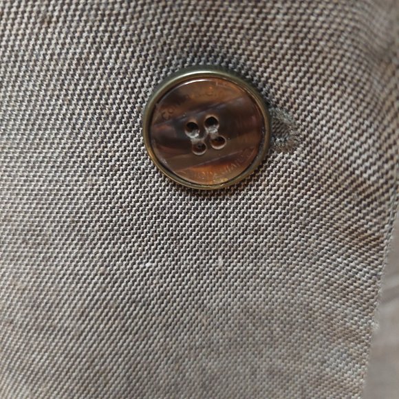 Calvin Klein Single Breasted Blazer faux pockets, single button, rouch sleeves - Picture 6 of 13